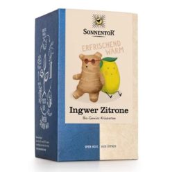 Gyömbér citrom tea, adagoló dobozos, bio, Sonnentor (30g)